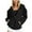 Black, variant on HAOTAGS Hoodie for Women, Long Sleeve Hooded Sweatshirts Casual Fall Winter Jacket Black M