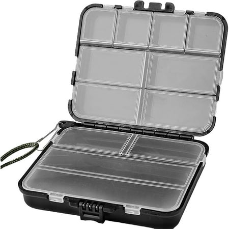 5 Pack Mini Plastic Tackle Boxes for Small Tackle Box Organizer Ideal for Fishing Storage Containers Kayak Fly Boxes Large