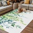 thumbnail image 2 of Fsddascl Green Vines Outdoor Rug for Patio/Deck/Porch, Non-Slip Large Area Rug 5 x 8 Ft, Spring Botanical Budding Leaves Plants Indoor Outdoor Rugs Washable Area Rugs, Reversible Camping Rug Carpet, 2 of 5