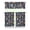 Space, variant on Folk Style Mandala Pattern Kitchen Curtains - Semi-Sheer 3-PCS Set with Rod Pocket Design