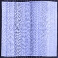 thumbnail image 1 of Ahgly Company Indoor Square Solid Blue Modern Area Rugs, 3' Square, 1 of 4
