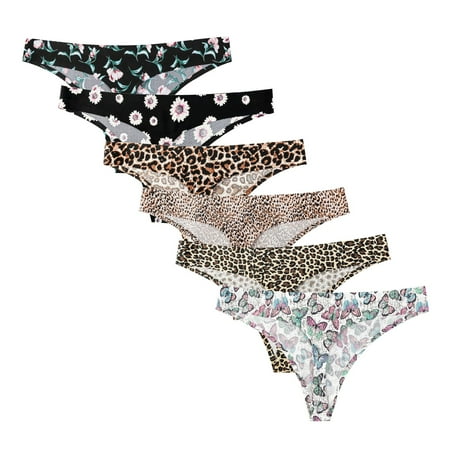 

Zuwimk Womens Panties Women s Seamless Bonded Stretch Thong Underwear Coffee S