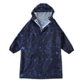 thumbnail image 3 of Gyexs Imperméable Tout-Petit Mignon Imprimé Dessin Animé Réutilisable Veste à Capuche Veste de Pluie à Capuche Cape pour Camping Voyage Bleu Foncé, 3TG, 3 of 8