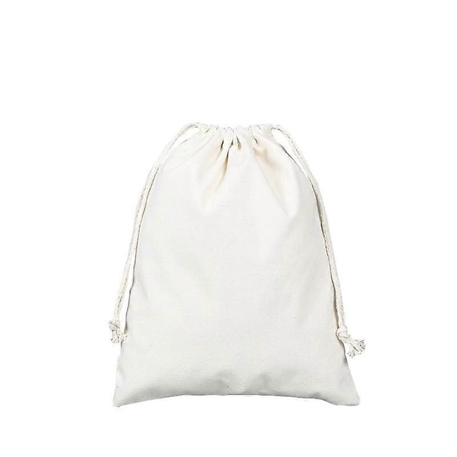 SZTXJ Cotton bags 18x26 cm 10 pieces with drawstring, storage Small fabric bags for children's birthday parties - Durable DIY bag memories to paint in