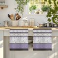 thumbnail image 4 of Purple Geometric Kitchen Towels Set of 1, Stripes Boho Spring Flowers Country Rural Absorbent Dish Towels for Kitchen, Microfiber Hand Towel, Quick Drying Tea Towel for Cleaning Decorative Dishcloths, 4 of 7