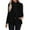 Black, variant on Women's Double Sided Plush Vest, Sleeveless Stand Collar Cardigan, Full Zip Waistcoat Jacket, Casual Layering Piece, Soft Fleece Outerwear, Versatile Everyday Wear Black L