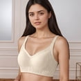 thumbnail image 4 of Supportive Wireless Full Coverage Bra for Everyday Comfort with Side Smoothing and Lift T-Shirt Friendly Seamed-Free Design for All Seasons, 4 of 5