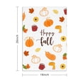 thumbnail image 3 of Autumn-Themed Kitchen Towels Set of 4, Cozy Maple Pumpkin Design, Absorbent Soft Tea Towels for Farmhouse Decor, 3 of 3