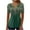 Green, variant on Fesfesfes Work Tops Women Fashion Casual Print V Neck Loose Short Sleeve T-shirt Top Blouse Pullover Womens Tunic Tops S(US:4)