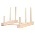 thumbnail image 4 of Storage Wooden Dish Plate Drain Rack Non Defrmation Dinnerware Storage Organizer For Dish Plate Bowl Cup Pot Lid, 4 of 8