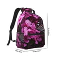 thumbnail image 2 of Yiaed Pink Blossoms Butterfly Print School Backpack College Backpack Daypacks for Students High School Spacious and Durable Daypack for Work and Travel-One Size, 2 of 6