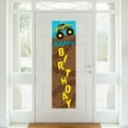 thumbnail image 2 of Big Dot of Happiness Smash and Crash - Monster Truck - Boy Birthday Party Front Door Decoration - Vertical Banner, 2 of 7