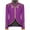 Purple, variant on Taqqpue Men's Fashion Coat Halloween Retro England Style Zippers Stitching Suit Gold Embroidered Long Sleeve Tuxedo Jacket