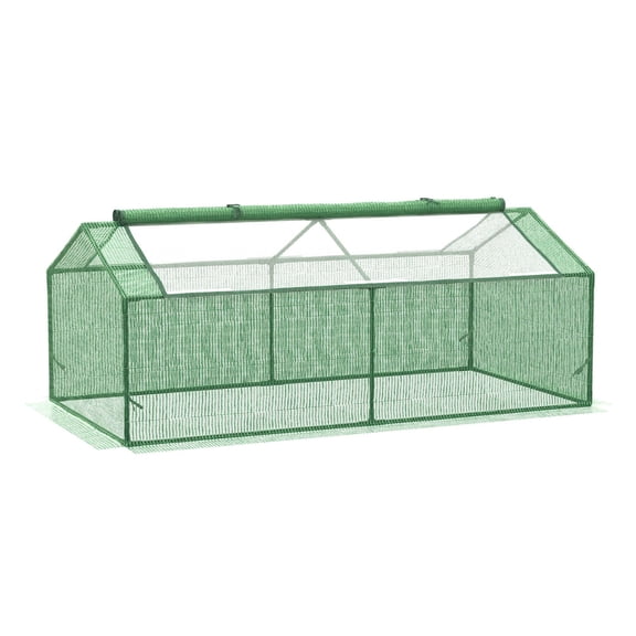 BNHHYYDS 71" x 36" x 28" Mini Greenhouse Portable Hot House for Plants with Large Zipper Windows for Outdoor, Indoor, Garden, Green