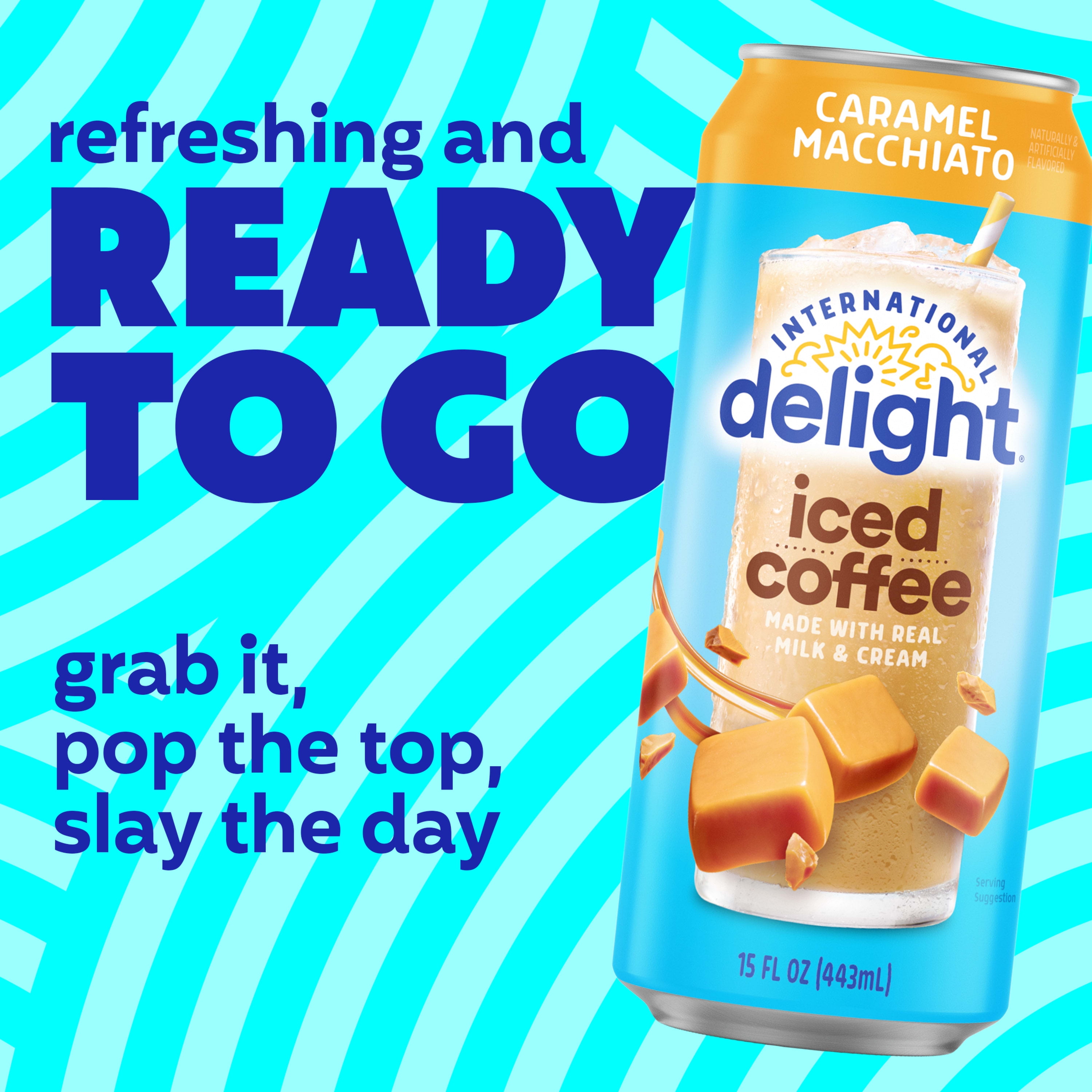 【Caramel Macchiato】 International Delight Iced Caramel Macchiato Coffee, 15 fl