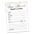 thumbnail image 2 of Inkdotpot Pack Of 50 Confetti Advice & Wishes For Retirement Party, Game Activity For Retirement Party Celebration, Guestbook Alternative 5X7 inches, 2 of 8