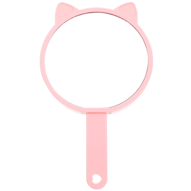 Miangastore Miroir à Main Chat Miroir Portatif Miroir Mignon Miroir Unilatéral Miroir de Voyage Portable