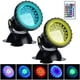 thumbnail image 3 of Proyector RGB para acuario, iluminación sumergible para peces, lámpara LED impermeable IP68 con ángulo ajustable y control remoto para jardín, estanque, piscina y fuente (paquete de 2), 3 of 5