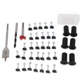 thumbnail image 1 of Cable Routing Kit, Wall Grommets Accessories for Cables with 1 Inch and 5/16 Inch Drill Bits, 30 Wire Clips, Wall Cable Pass Through Wiring Installation Set for Roof Mounting, 1 of 7