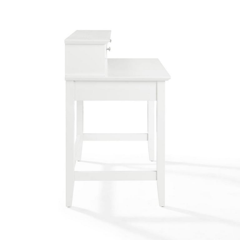 Campbell writing desk hutch sale in white finish