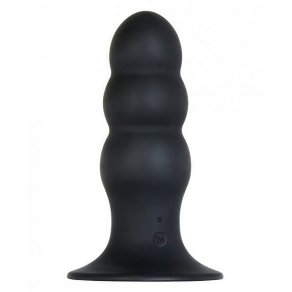 Evolved Kong Rechargeable Remote-Controlled Vibrating Silicone Anal Plug Black
