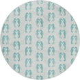 thumbnail image 2 of Addison Rugs Dream Shag Premium Machine Washable Transitional Seahorses Aqua Round Rug, 8' x 8', 2 of 8