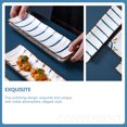 thumbnail image 2 of Ceramic Sushi Serving Tray Plate: Japanese Style Porcelain Sushi Dish Dinnerware Housewarming Gift Blue, 2 of 6