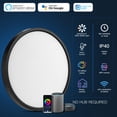 thumbnail image 2 of Lámpara de techo TALOYA Smart LED WiFi 24 W regulable 30 cm negra, 2 of 8