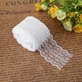 thumbnail image 2 of 10 m/rollo de cinta de encaje de 4,5 CM de ancho, encaje decorativo DIY para bodas, cumpleaños, Navidad (blanco), 2 of 2