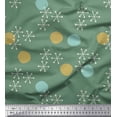 thumbnail image 1 of Soimoi Poly Georgette Fabric Geometric & Polka Dots Printed Craft Fabric by the Yard 52 Inch Wide, 1 of 3