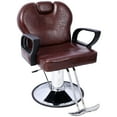 thumbnail image 2 of Olurrisa Salon Hydraulic Chair - Heavy Duty 360° Swivel Barber Chair w/ Adjustable Height, 135° Reclining Backrest & Hairdresser Cape, Commercial Grade PU Leather for Spa/Salon, 2 of 9