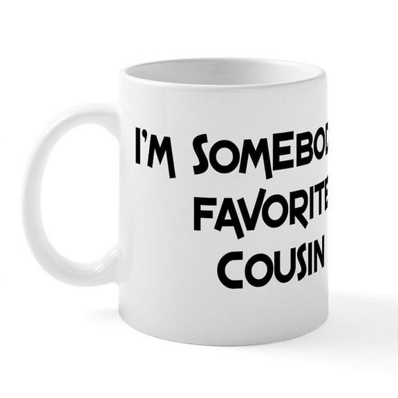 CafePress - Favorite Cousin Mug - 11 oz Ceramic Mug - Novelty Coffee Tea Cup