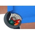 thumbnail image 5 of SEGMART 5.5 Ft Folding Pool Table for adults, Tennis Multigame Table, Multifunctional Billiard Table, Dining Table, Indoor Game Table, All Accessories Included, Brown with Blue Felt, 5 of 14