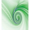 thumbnail image 3 of Ambesonne Green Duvet Cover Sets, Abstract Fractal Spirals, 2-King, Green, 3 of 7