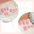 thumbnail image 2 of Yoyauz 48 Pieces Of Long Coffin Nail And Toe Press Kit, With French Fake Nail Press Patch Rhinestones, Square Almond Shaped Toenails, Summer Short Women'S Fake Toenails, 2 of 6