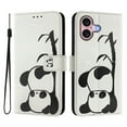 thumbnail image 2 of TECH CIRCLE for Apple iPhone 16 Case 6.1-Inch (2024 Release), Cute Cartoon Flip Wallet Phone Case with Lanyard, Built-in Card Slots & Stand Function, Portable Lightweight Slim Folio Cover, Panda, 2 of 3
