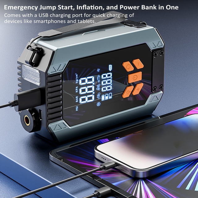 Air pump,Inflator Portable 150psi Air Led Clip Car Compressor By Air Display Screen Led Car Tires Bike Tire Portable Air Lcd Display Air Compressor Tire Inflator And Ball Pump With Ball Inflation Led