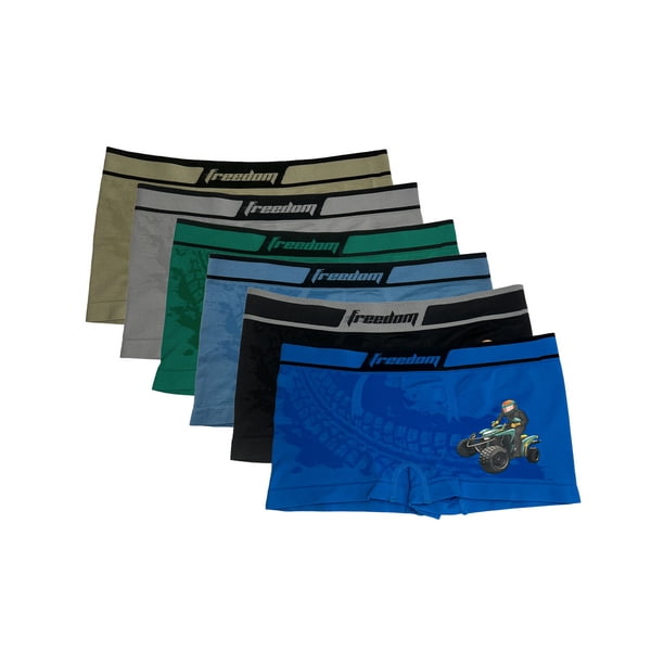 Boxers Boys Sport para Niño Pack de 6 piezas con 6 diferentes colores