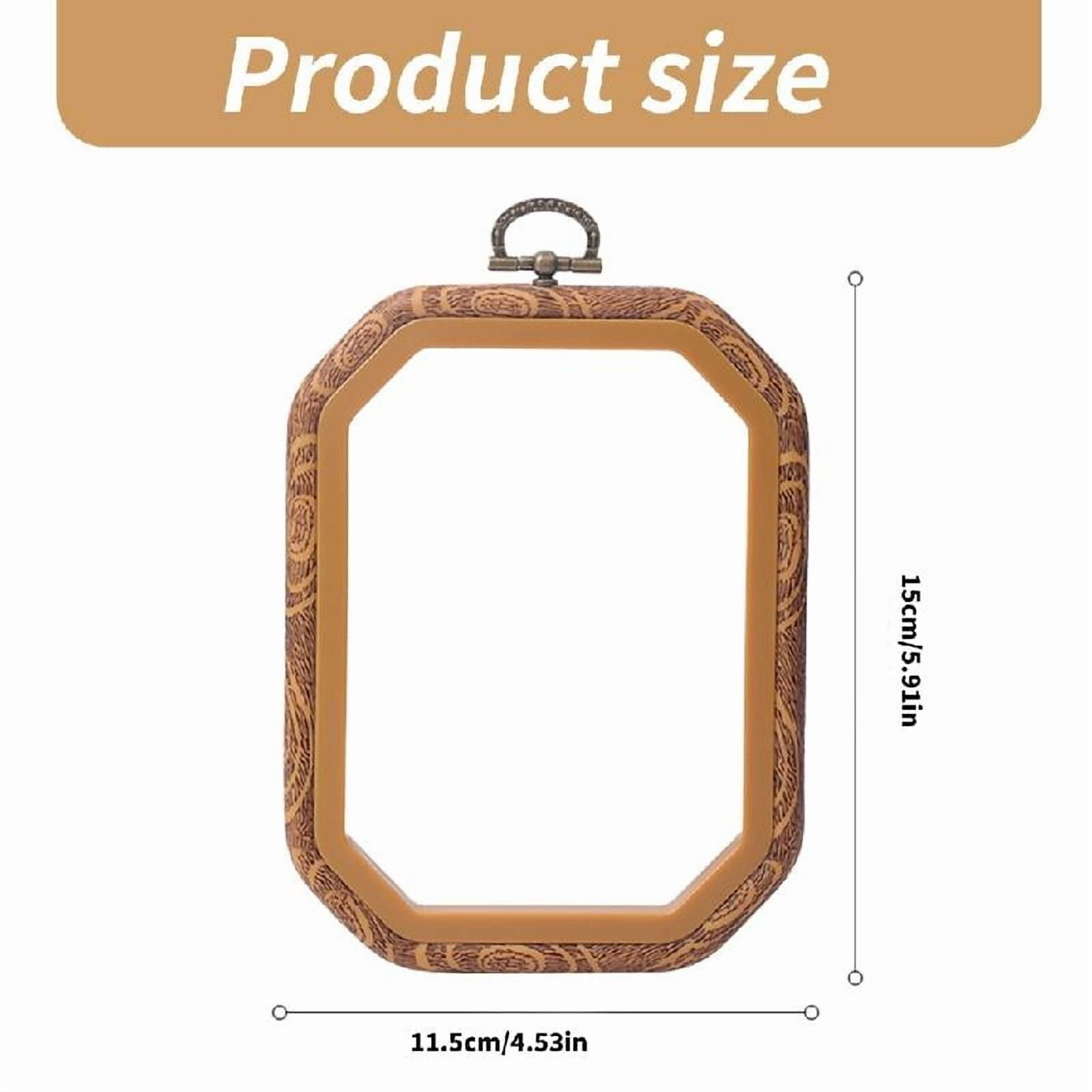 10 Pcs Rectangle Embroidery Hoop Adjustable Embroidery Frame for Needleworks