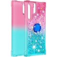 thumbnail image 3 of Case for Samsung Galaxy S22 Ultra with Magnetic Ring Kickstand, Gradient Quicksand Glitter Flowing Liquid Floating Cute Phone Case Clear TPU Cover for Samsung Galaxy S22 Ultra JB Powder Blue, 3 of 14