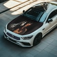 thumbnail image 4 of CHAQLIN Realistic Horse Portrait Car Hood Cover - Waterproof Sunproof Stretch Fabric - Universal Fit for Trucks, SUVs & Sedans - Decorative Auto Exterior Accessory, 4 of 9