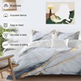 thumbnail image 4 of Gray Marble Bedding 3 Piece Duvet Cover Set Twin Size, Modern Ink Painting Art Abstract Soft Microfiber Comforter Cover with Zipper Closure & Pillowcases, Wrinkle & FadeResistant Quilt Cover, 4 of 9