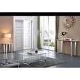 thumbnail image 2 of Meridian Furniture Table d'Appoint Contemporaine en Pierre Chromée, 2 of 6