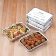thumbnail image 7 of Handi-Foil Aluminum Meal Prep Pan with Folded Lids, 6.6" x 4.6", (7 Pack), 7 of 7