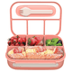 thumbnail image 1 of Contenedores de almuerzo elegantes, compartimentos para una alimentación equilibrada, portátiles para las aventuras diarias, a prueba de fugas para empacar sin preocupaciones, 1 of 7