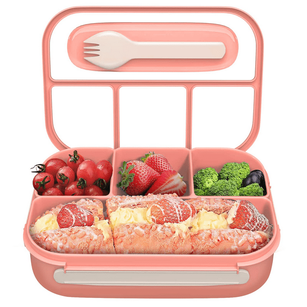 Contenedores de almuerzo elegantes, compartimentos para una alimentación equilibrada, portátiles para las aventuras diarias, a prueba de fugas para empacar sin preocupaciones