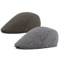 thumbnail image 3 of Zhaomeidaxi Flat Cap, Seamless Wool Newsboy Caps for Men and Women Classic Cap Driver Cabby Beret Hat, 3 of 3