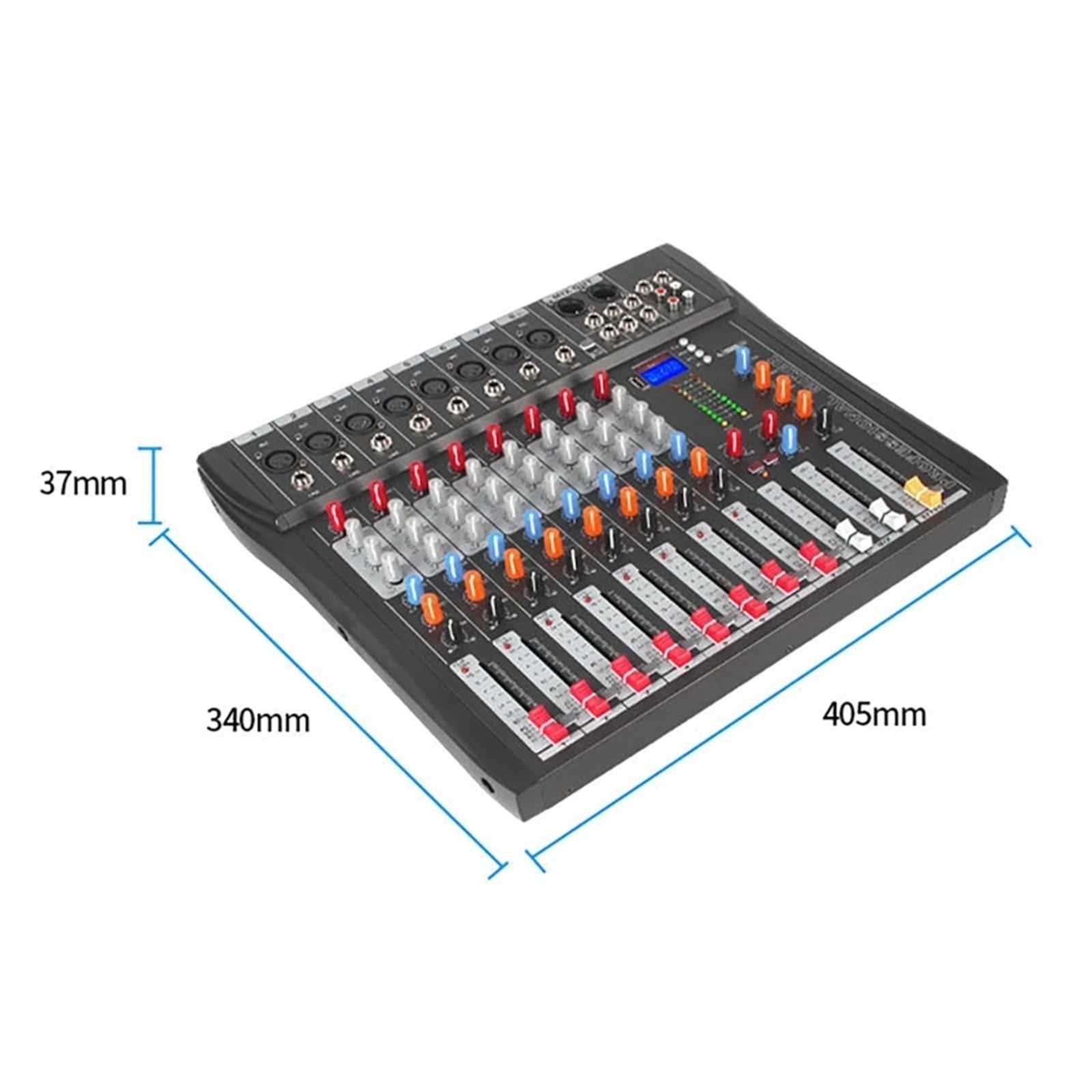 8 Channel Audio Mixer Mixing Console Sound Board USB Reverb For PC Stage Studio DJ Stage Controller Monitoring ,Precision Control