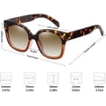 thumbnail image 2 of Sunglasses Women Lady Driving Glasses Men Oversized Vintage Shades For Female UV400, 2 of 6