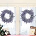 thumbnail image 5 of 18" Artificial Lavender Wreaths Fake Lavender Flower Wreath for Front Door Farmhouse Wreath Welcome Door Wreath for Summer Hanging Wall Window Decor, 5 of 5